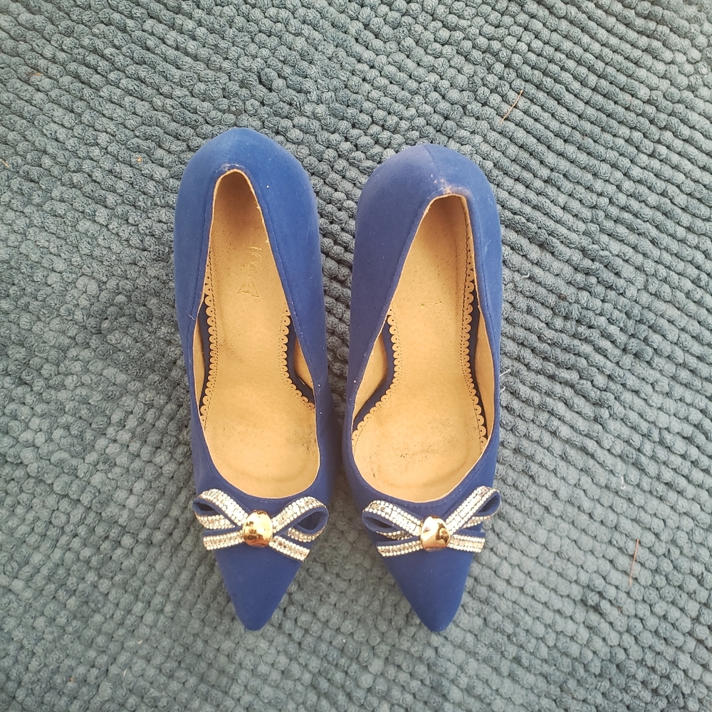 Royal blue heels